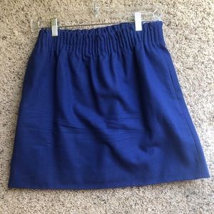 Blue J. Crew paperbag skirt